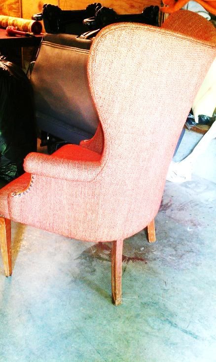 Her profile is the best, which is why I plan to place the chair on an angle and get sneakity peeks of the back. Her profile is the best, which is why I plan to place the chair on an angle and get sneakity peeks of the back.