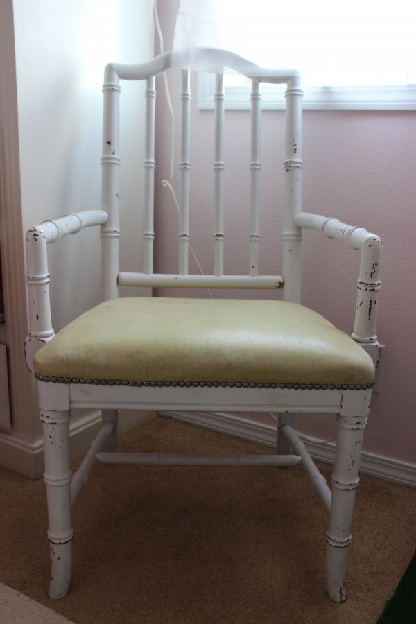 I SCORED this beauty for my daughter s room at an antique store in Aurora. It s made of Deer skin in a pear green color-how cool is that!? She will get a new coat of white come spring. LOVE HER!!! I SCORED this beauty for my daughter s room at an antique store in Aurora. It s made of Deer skin in a pear green color-how cool is that!? She will get a new coat of white come spring. LOVE HER!!!