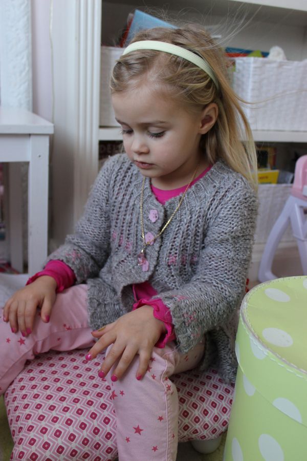 And doing her nails. And doing her nails.